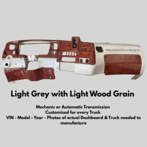 Complete Fiberglass Dashboard Light Wood Grain - Light Grey – Auto Or Mechanic Transmission