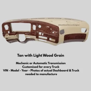 Complete Fiberglass Dashboard Light Wood Grain with Tan – Auto Or Mechanic Transmission