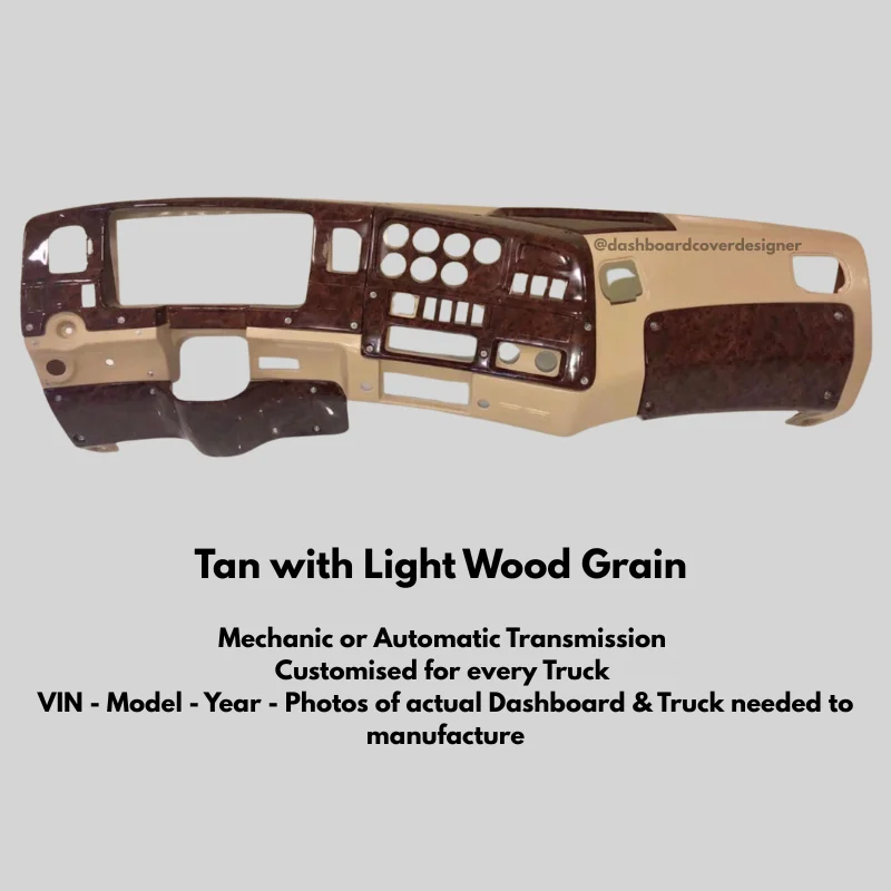 Complete Fiberglass Dashboard Light Wood Grain with Tan – Auto Or Mechanic Transmission - Image 5