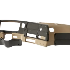Tan with dark grey complete fiberglass dashboard for Ford STERLING, Aeromax, and Louisville Truck, custom-made for durability and perfect fit