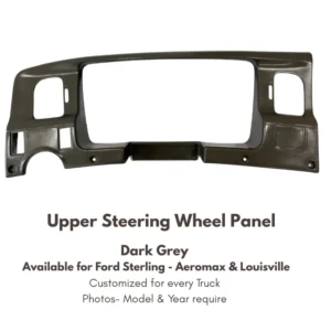 Upper Steering Wheel panel - Dark Grey