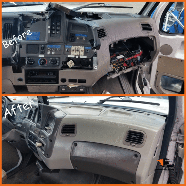 Complete Fiberglass Dashboard (Factory Style) Tan and Gray - Image 5