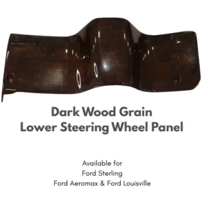 Lower Steering Wheel Panel In Dark Wood Grain
